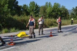 Motosiklet devrildi: 1 &ouml;l&uuml; 1 yaralı