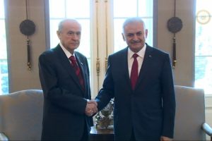 Başbakan Yıldırım, Bah&ccedil;eli ile g&ouml;r&uuml;şt&uuml;