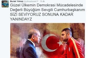 Burak Yılmaz'dan "15 Temmuz" paylaşımı