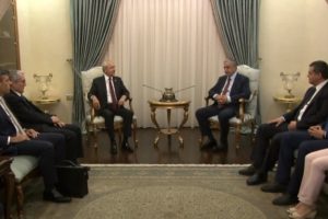 Kılı&ccedil;daroğlu Cumhurbaşkanı Akıncı ile g&ouml;r&uuml;şt&uuml;