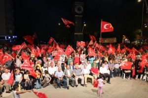 &Ccedil;ankırı'da demokrasi n&ouml;betinde gıyabi cenaze namazı