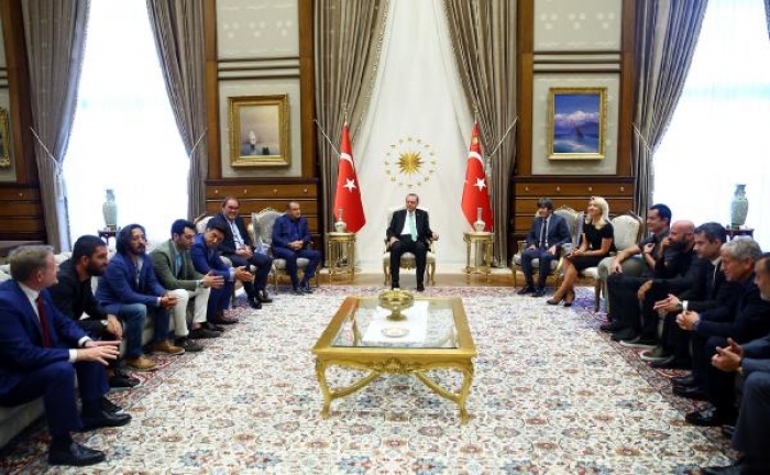 Spor camiasından Cumhurbaşkanı Erdoğan'a ziyaret