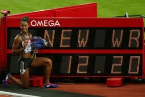Kendra Harrison'dan d&uuml;nya rekoru!