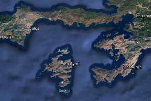 Yunan adası havadan ve denizden ablukaya alındı
