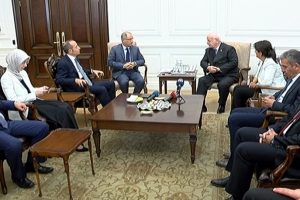 Meclis heyetinden İ&ccedil;işleri Bakanlığı'na ge&ccedil;miş olsun ziyareti