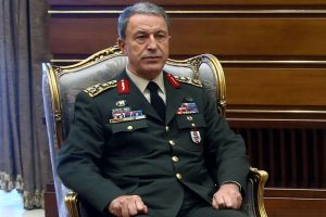 Y&Ouml;K Başkanı Sara&ccedil;'tan Orgeneral Akar'a ziyaret
