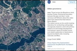 NASA İstanbul Boğazı'nın uzaydan &ccedil;ekilen g&ouml;r&uuml;nt&uuml;lerini yayınladı