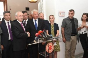Kılı&ccedil;daroğlu, Avrupa Birliği Konseyi Genel Sekreteri Thorbjorn Jagland ile g&ouml;r&uuml;şt&uuml;