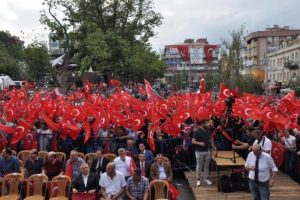 İstanbul'daki tarihi mitinge Trabzon'dan coşkulu destek