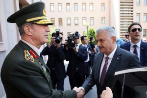 Başbakan Yıldırım, Org. Akar'ı kabul etti