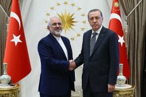 İran Dışişleri Bakanı Cevad Zarif Cumhurbaşkanlığı Sarayı'nda