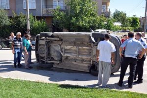 Bursa'da korkutan kazalar kameralarda