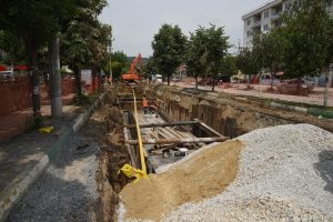 Bursa Orhangazi'de alt yapı &ccedil;alışmaları s&uuml;r&uuml;yor