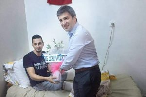 15 Temmuz gazisi, m&uuml;lakata evinde girdi