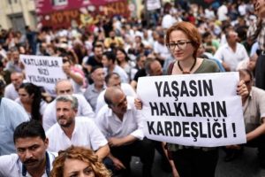 Gaziantep saldırısı Galatasaray Meydanı'nda portesto edildi