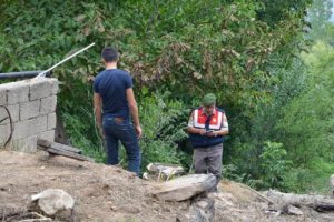 Bursa'da inşaat alanında bulunan el bombası, imha edildi