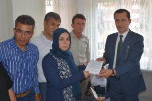 Şehit ailelerine şehitlik beraatı takdim edildi