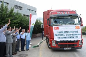 Bursa Osmangazi'den Makedonya'ya yardım eli