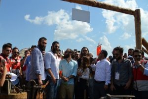Diriliş Ertuğrul ekibi, Etnospor'u ziyaret etti