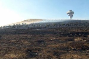 Atlama Kululeleri'nin bulunduğu Kiremittepe'de yangın