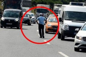 TEM otoyolunda kamyon ve otob&uuml;s denetimi