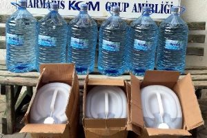 Marmaris'te 290 litre sahte i&ccedil;ki ele ge&ccedil;irildi