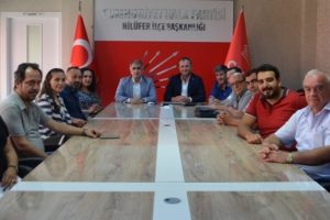 AK Parti Nil&uuml;fer'den CHP'ye ge&ccedil;miş olsun ziyareti