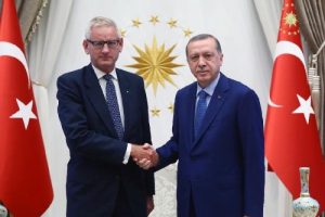 Erdoğan, Avrupa Dış İlişkiler Konseyi &Uuml;yesi ve eski İsve&ccedil; Dışişleri Bakanını kabul etti