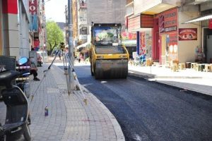 Bursa Orhanbey caddesi asfaltlanıyor