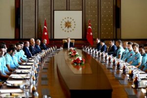 A Milliler Cumhurbaşkanı Erdoğan'la g&ouml;r&uuml;şt&uuml;