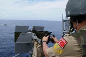 Akdeniz'de Rum araştıma gemisi uzaklaştırıldı