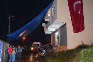 Şehit ateşi Giresun'a d&uuml;şt&uuml;