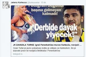 Jelna'dan Ozan Tufan i&ccedil;in olay paylaşım