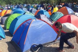 Bursa'da festivalde yılan paniği