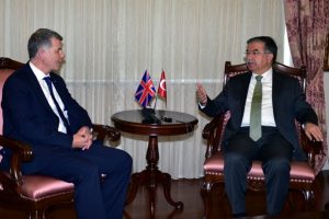 Bakan Yılmaz İngiliz B&uuml;y&uuml;kel&ccedil;i Moore'u kabul etti