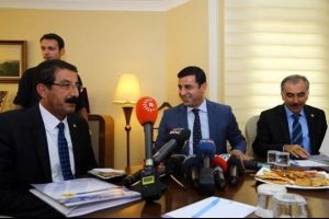 Selahattin Demirtaş sendika başkanlarıyla g&ouml;r&uuml;şt&uuml;