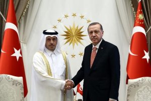 Cumhurbaşkanı Erdoğan, Katar Başbakanını kabul etti