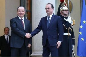 Hollande, Barzani ile g&ouml;r&uuml;şt&uuml;