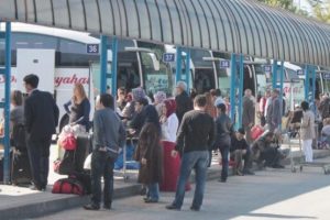 Bursa Terminalde bayram yoğunluğu