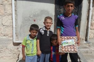 Cerablus'a 125 bin yumurta g&ouml;nderildi