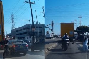 Trafikteki tartışma olaylı bitti