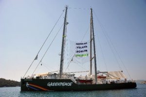 Efsane gemi Seferihisar'da