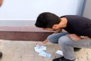 &Ccedil;&ouml;pten 100 TL'lik banknotlar &ccedil;ıktı