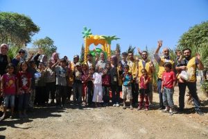 Cerablus'ta &ccedil;ocuk oyun parkı hizmete girdi