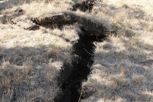 Erzurum'da yer ortadan ikiye ayrıldı
