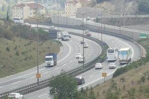 TEM'de trafik yoğunluğu azaldı