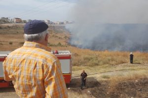 Bursa Hamitler &Ccedil;&ouml;pl&uuml;ğ&uuml; sahasında yangın &ccedil;ıktı