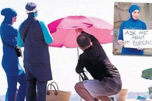 Burkinili kadınları plajdan kovdular