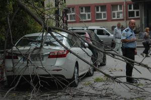 Başkent'i r&uuml;zgar vurdu
