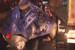 İstanbul'da zincirleme trafik kazası: 1 yaralı
